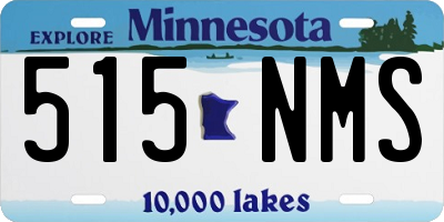 MN license plate 515NMS