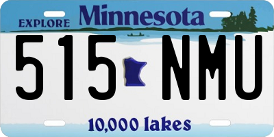 MN license plate 515NMU