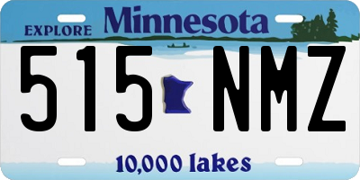 MN license plate 515NMZ