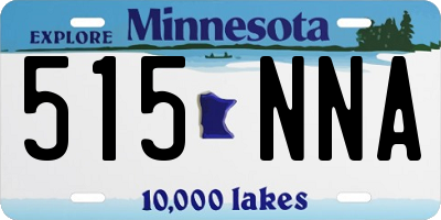 MN license plate 515NNA