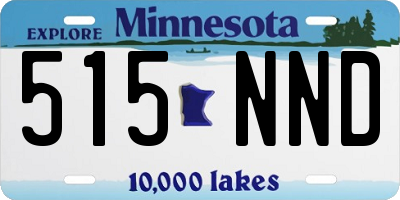 MN license plate 515NND