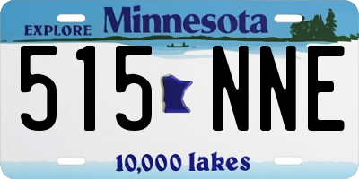 MN license plate 515NNE