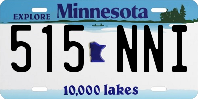 MN license plate 515NNI