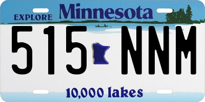 MN license plate 515NNM
