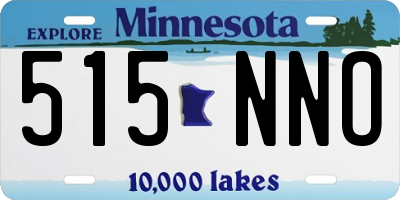 MN license plate 515NNO