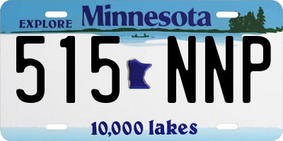 MN license plate 515NNP