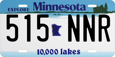MN license plate 515NNR