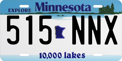 MN license plate 515NNX