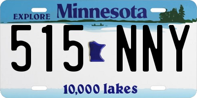MN license plate 515NNY