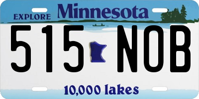 MN license plate 515NOB