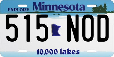 MN license plate 515NOD