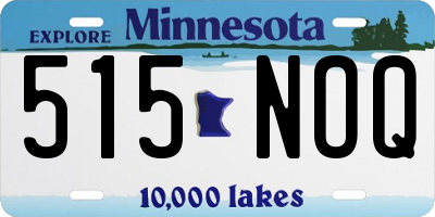 MN license plate 515NOQ