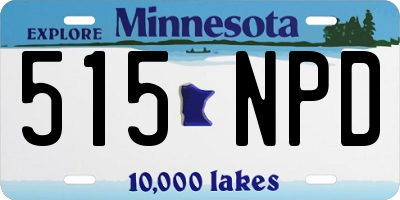 MN license plate 515NPD