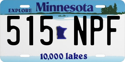 MN license plate 515NPF