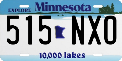 MN license plate 515NXO