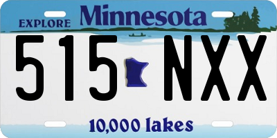 MN license plate 515NXX
