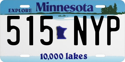 MN license plate 515NYP