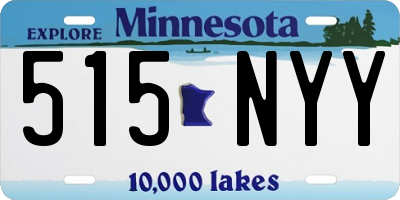 MN license plate 515NYY