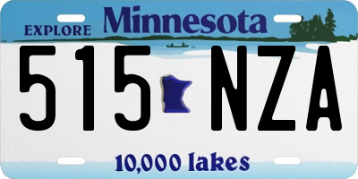 MN license plate 515NZA