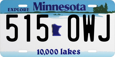 MN license plate 515OWJ