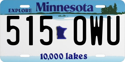 MN license plate 515OWU