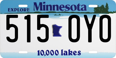 MN license plate 515OYO