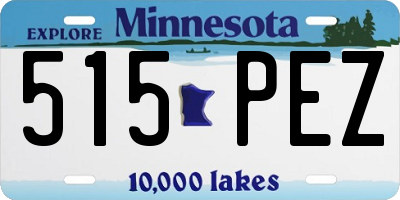 MN license plate 515PEZ