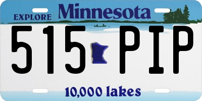 MN license plate 515PIP
