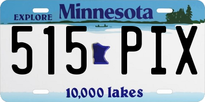 MN license plate 515PIX