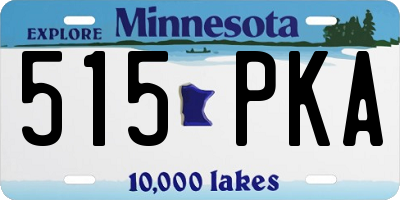 MN license plate 515PKA