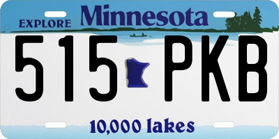 MN license plate 515PKB