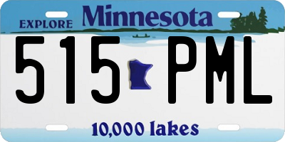 MN license plate 515PML