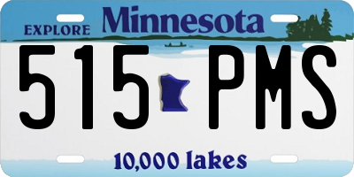 MN license plate 515PMS