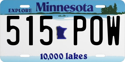 MN license plate 515POW