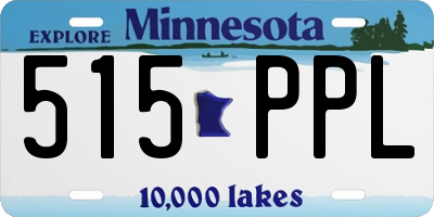 MN license plate 515PPL
