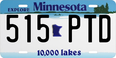 MN license plate 515PTD