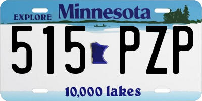 MN license plate 515PZP