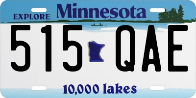 MN license plate 515QAE