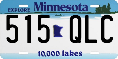 MN license plate 515QLC