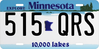 MN license plate 515QRS