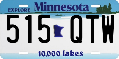 MN license plate 515QTW