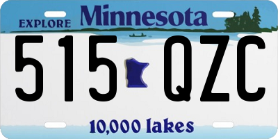 MN license plate 515QZC