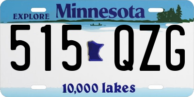 MN license plate 515QZG
