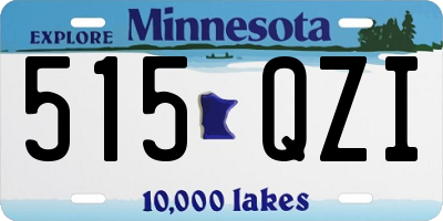 MN license plate 515QZI
