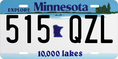 MN license plate 515QZL