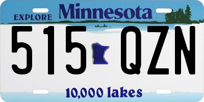 MN license plate 515QZN
