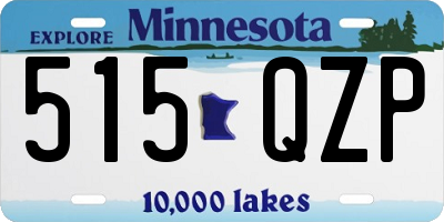 MN license plate 515QZP