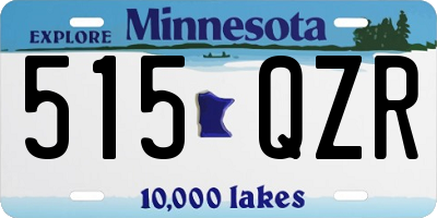 MN license plate 515QZR