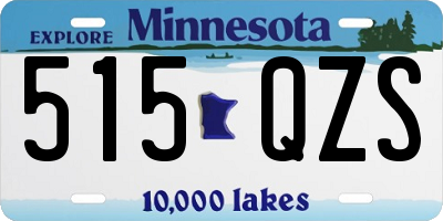 MN license plate 515QZS