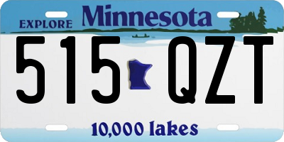 MN license plate 515QZT